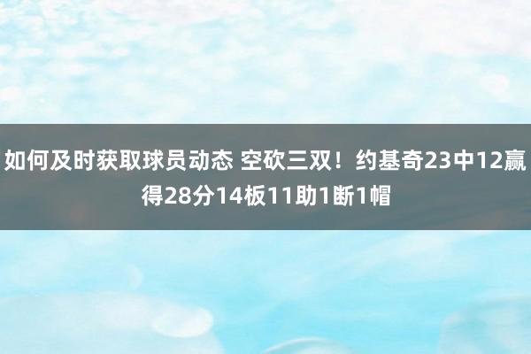 如何及时获取球员动态 空砍三双！约基奇23中12赢得28分14板11助1断1帽