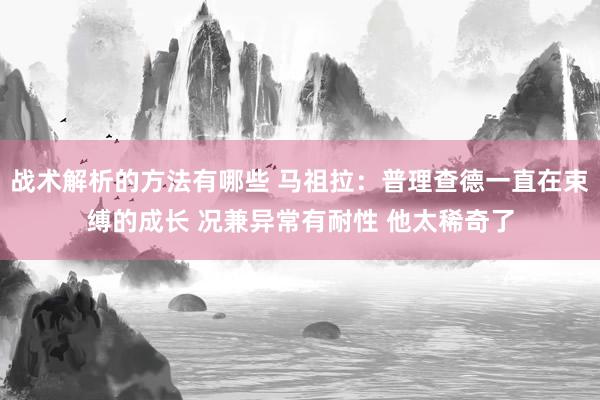 战术解析的方法有哪些 马祖拉：普理查德一直在束缚的成长 况兼异常有耐性 他太稀奇了